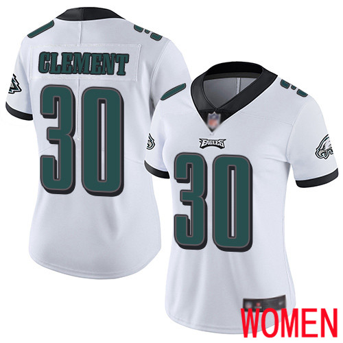 Women Philadelphia Eagles #30 Corey Clement White Vapor Untouchable NFL Jersey Limited Player Football